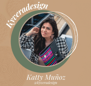 Katty Vera Muñoz con complementos Kyvera